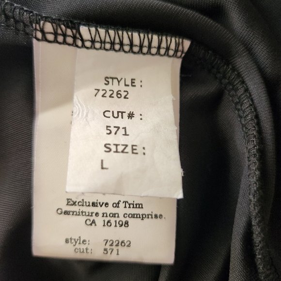 Vintage Evening Velvet Long Skirt Gothic Steampunk Black Size Large - Picture 7 of 9